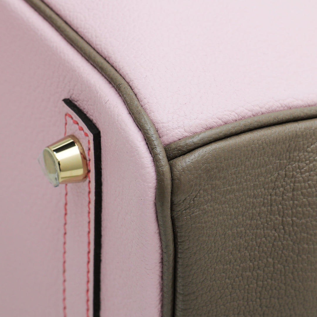 Hermes Bicolor Horse Shoe Stamp Birkin 30 Bag