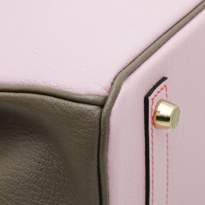 Hermes Bicolor Horse Shoe Stamp Birkin 30 Bag