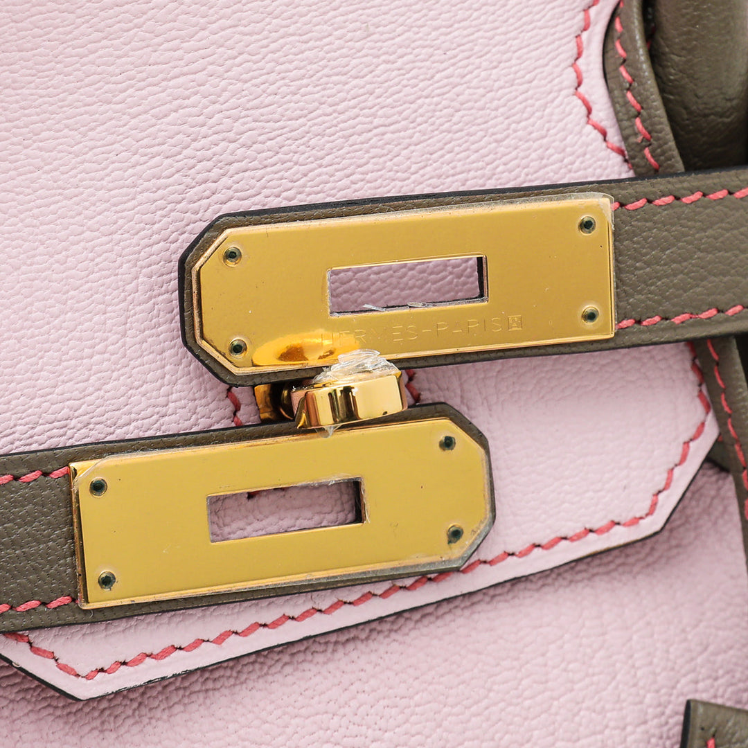 Hermes Bicolor Horse Shoe Stamp Birkin 30 Bag