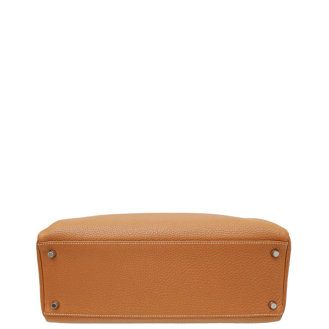 Hermes Gold Retourne Kelly 35 Bag
