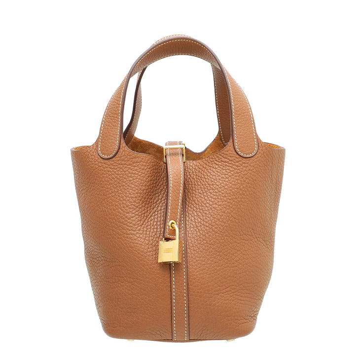 Hermes Gold Picotin Lock 18 Bag