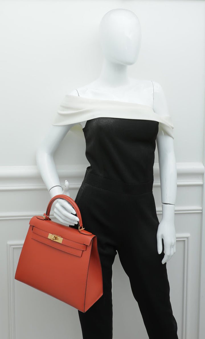 Hermes Terre Battue Box Sellier Kelly 28