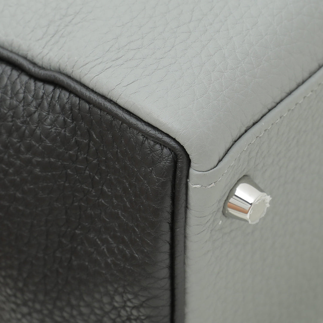 Top quality Hermes Bicolor Vache Hunter Horseshoe Stamp Retourne Kelly 32 Bag