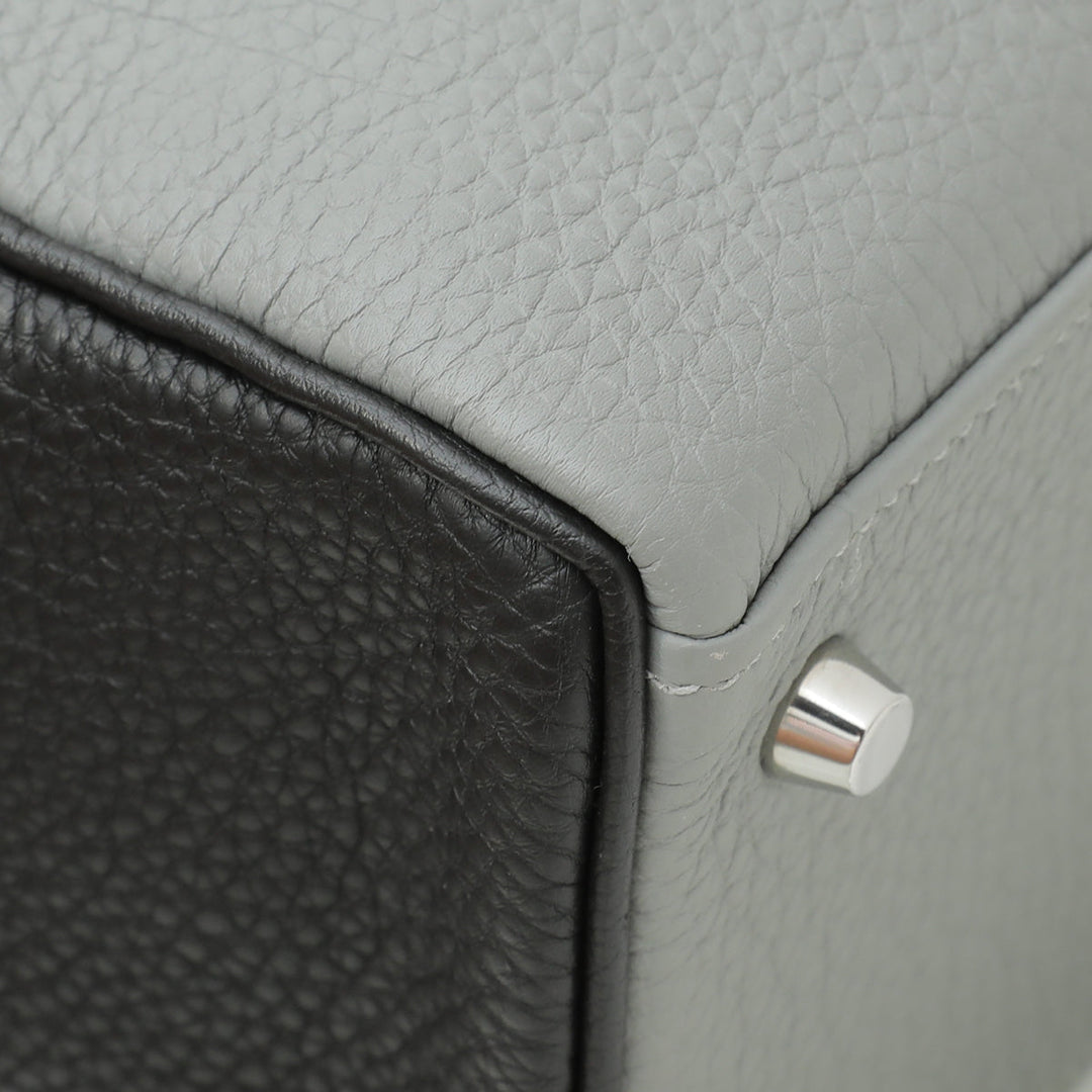 Top quality Hermes Bicolor Vache Hunter Horseshoe Stamp Retourne Kelly 32 Bag