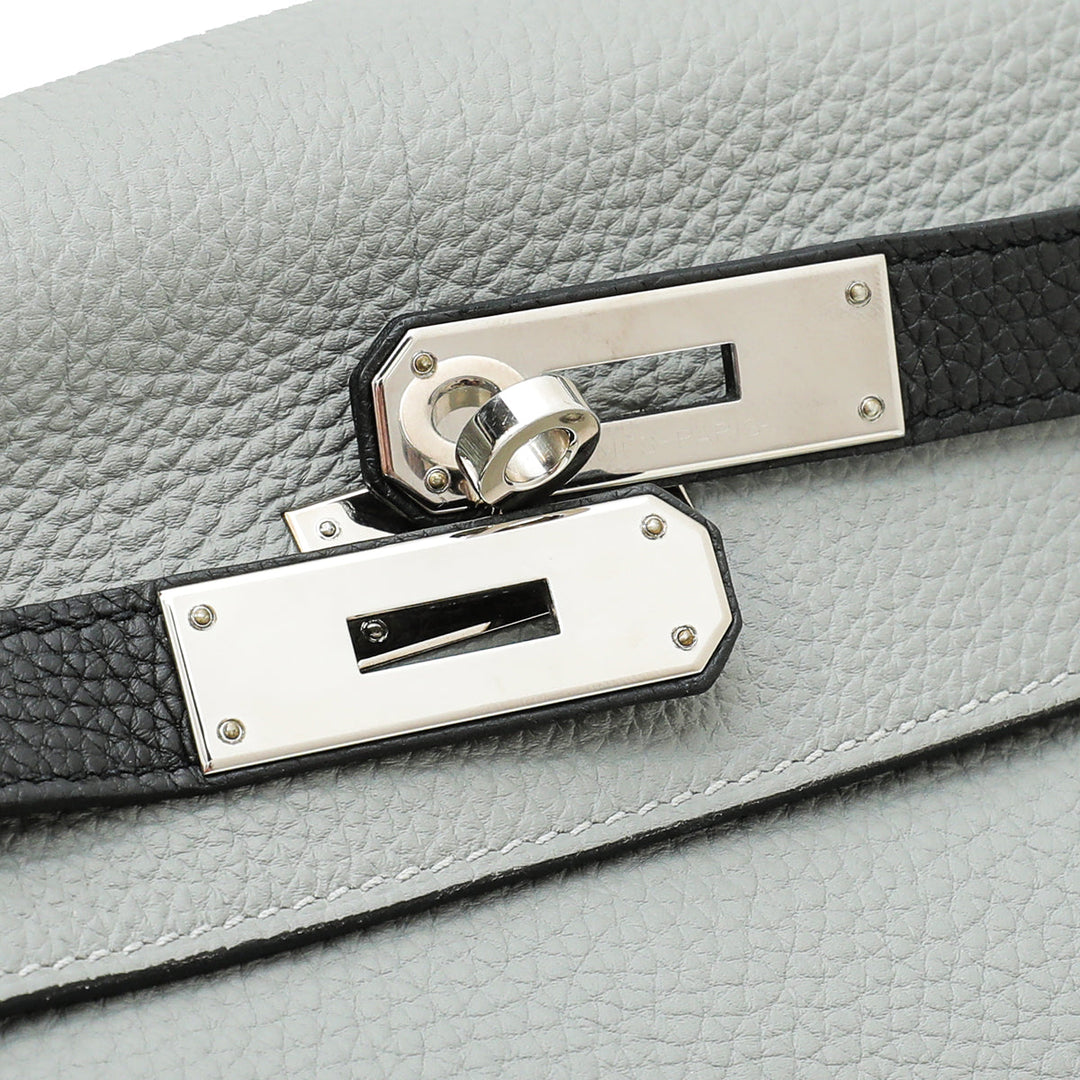 Top quality Hermes Bicolor Vache Hunter Horseshoe Stamp Retourne Kelly 32 Bag