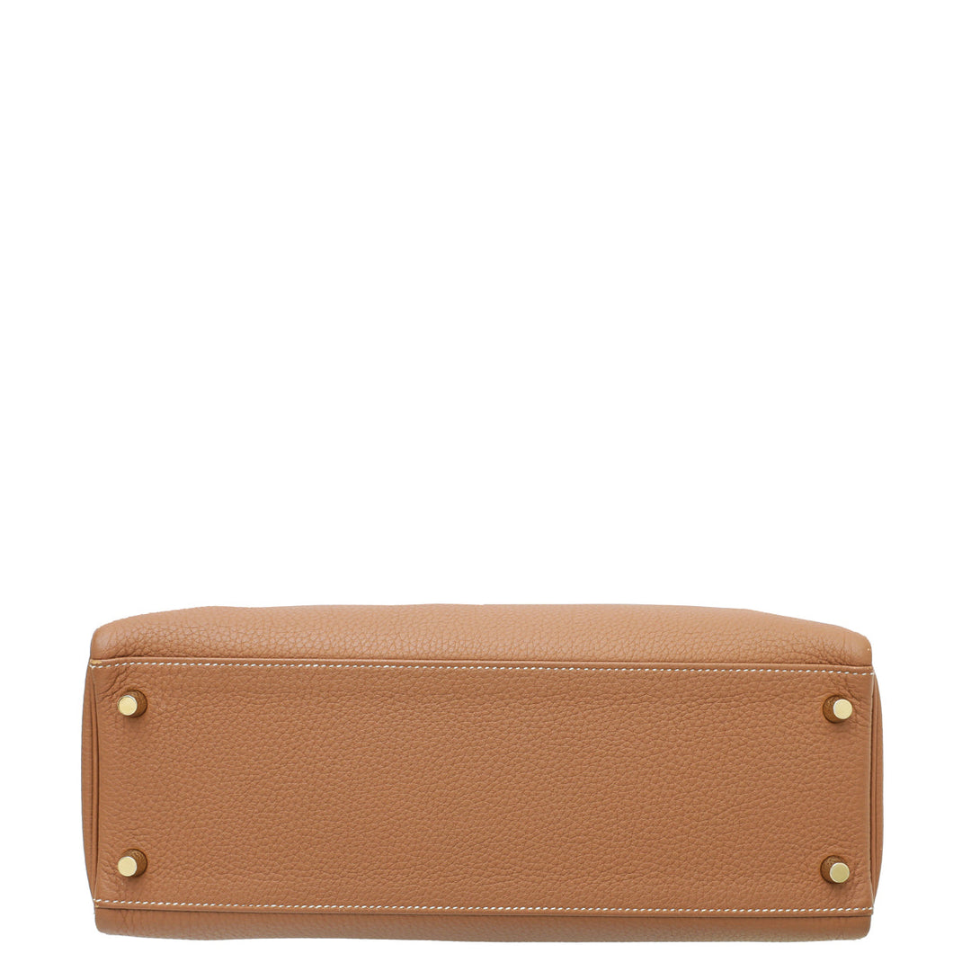 Hermes Gold Retourne Kelly 32 Bag
