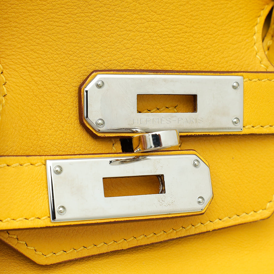 Hermes Jaune De Naples Soleil Birkin 35 Bag