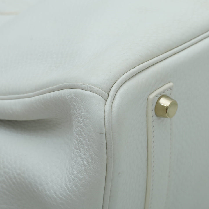 Hermes Blanc Birkin 35 Bag
