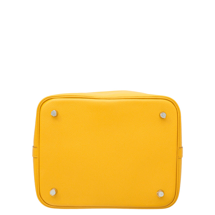Hermes Tricolor Tressage De Cuir Picotin Lock 22 Bag