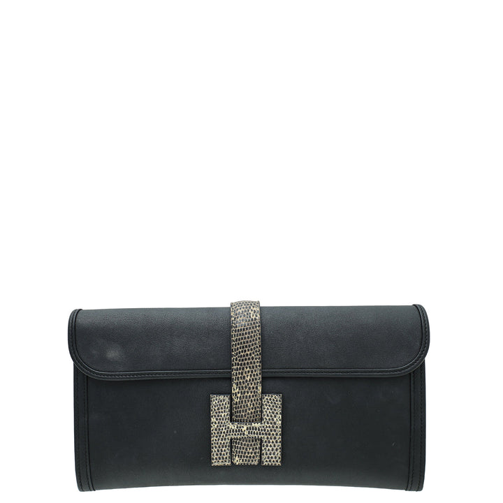 Top quality Hermes Bicolor Jige Elan Lizard Touch 29 Clutch