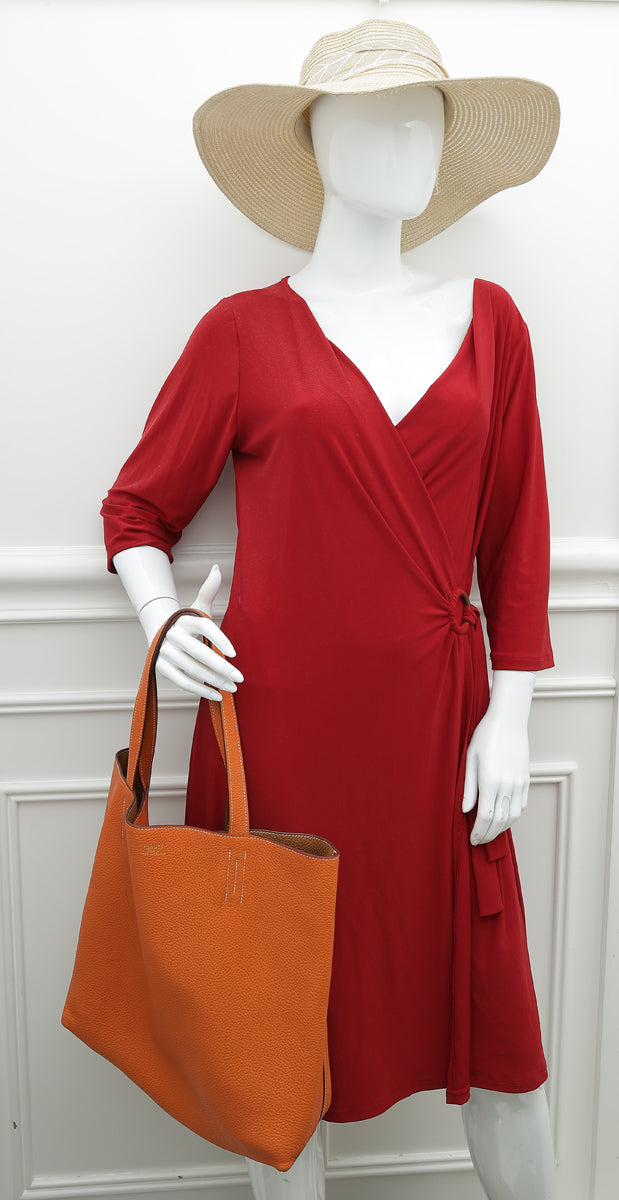 Top quality Hermes Bicolor Reversible Double Sens 35 Tote Bag