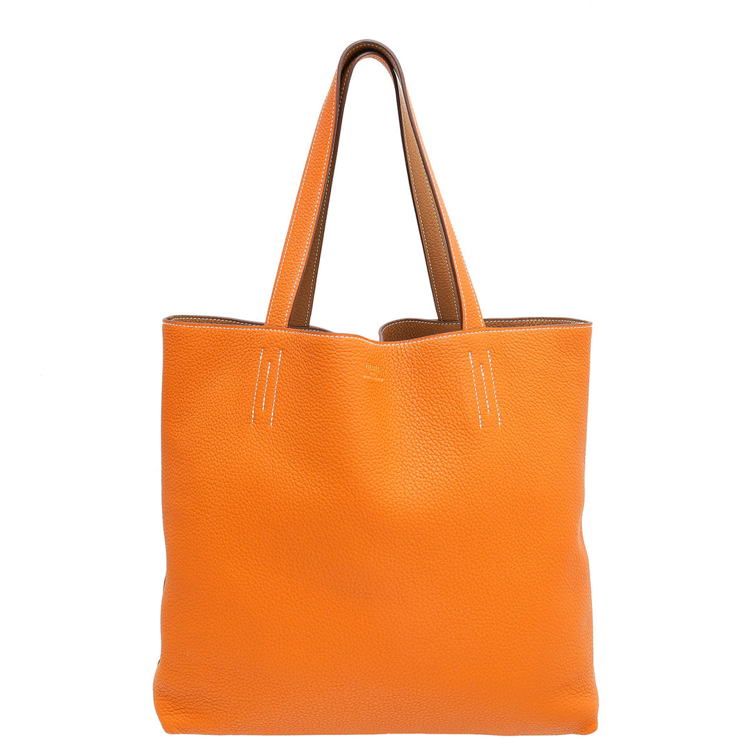 Top quality Hermes Bicolor Reversible Double Sens 35 Tote Bag