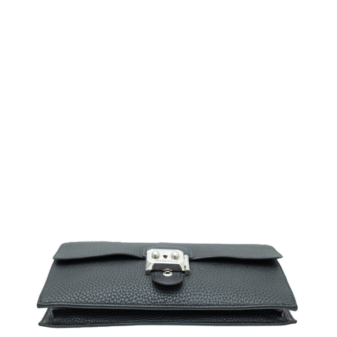 Top quality Hermes Noir Jet Pochette Clutch
