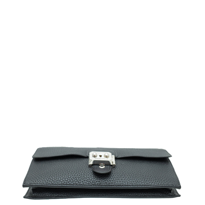 Top quality Hermes Noir Jet Pochette Clutch