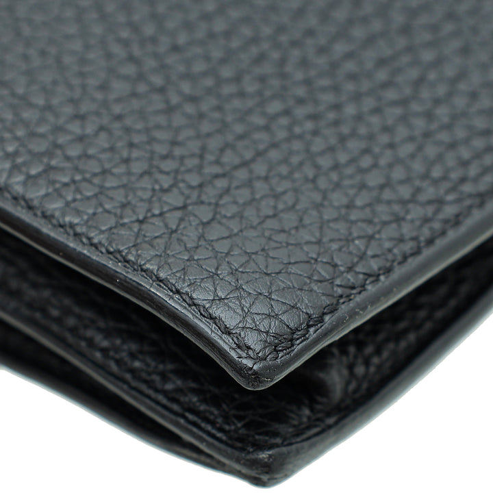 Top quality Hermes Noir Jet Pochette Clutch