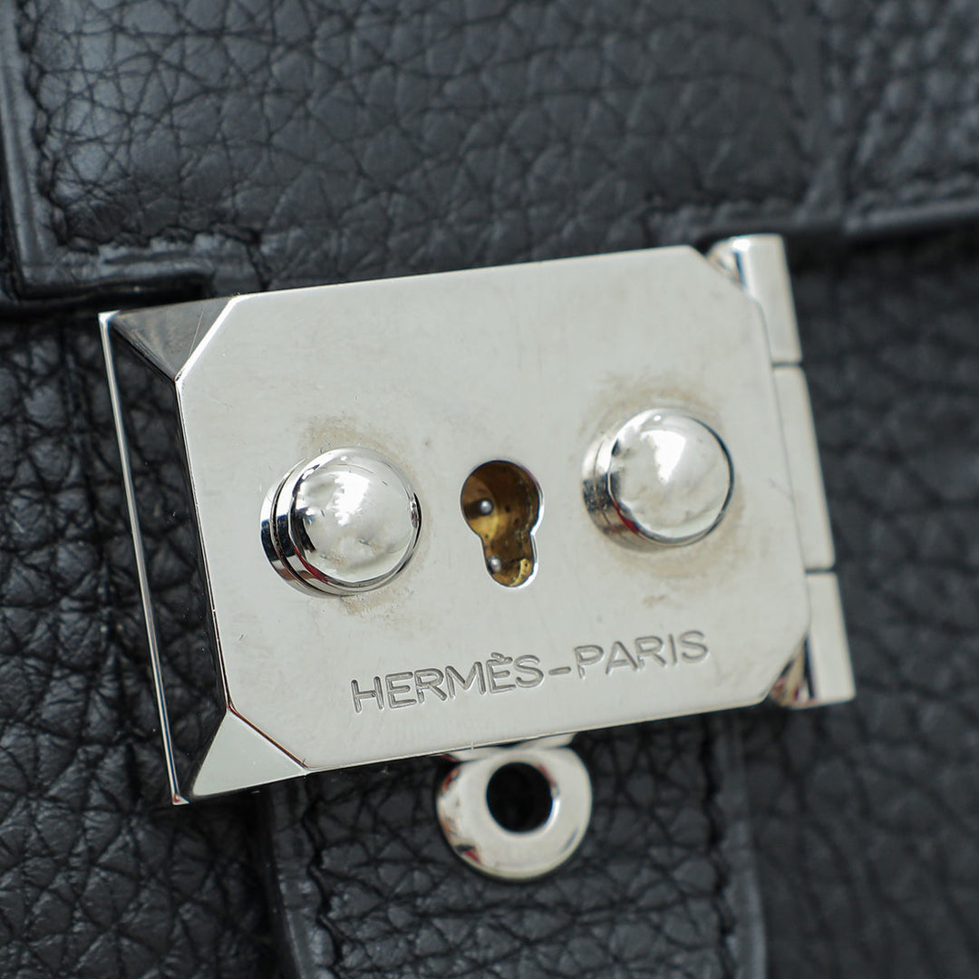Top quality Hermes Noir Jet Pochette Clutch