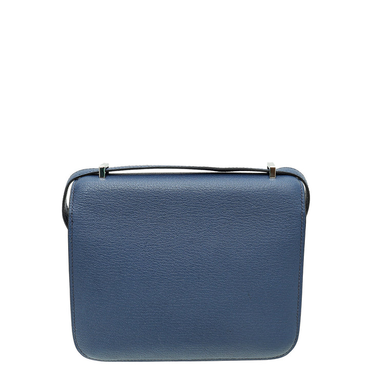 Top quality Hermes Bleu Brighton Constance Mini 18 Chevre Mysore Bag