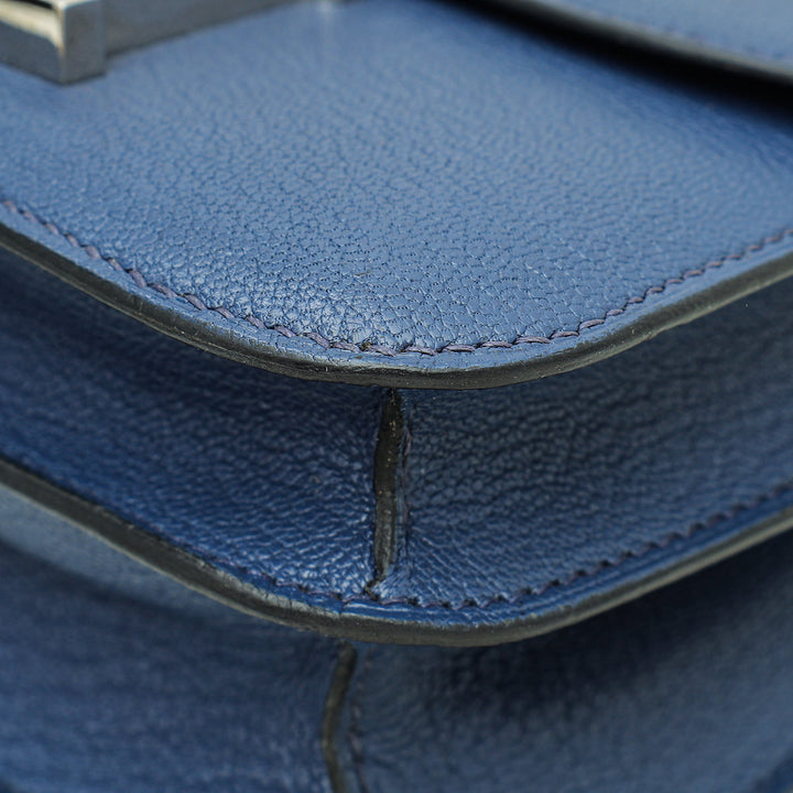 Top quality Hermes Bleu Brighton Constance Mini 18 Chevre Mysore Bag