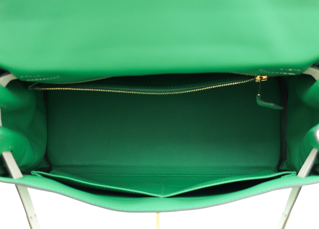 Hermes Bicolor Horseshoe Kelly 28 Bag