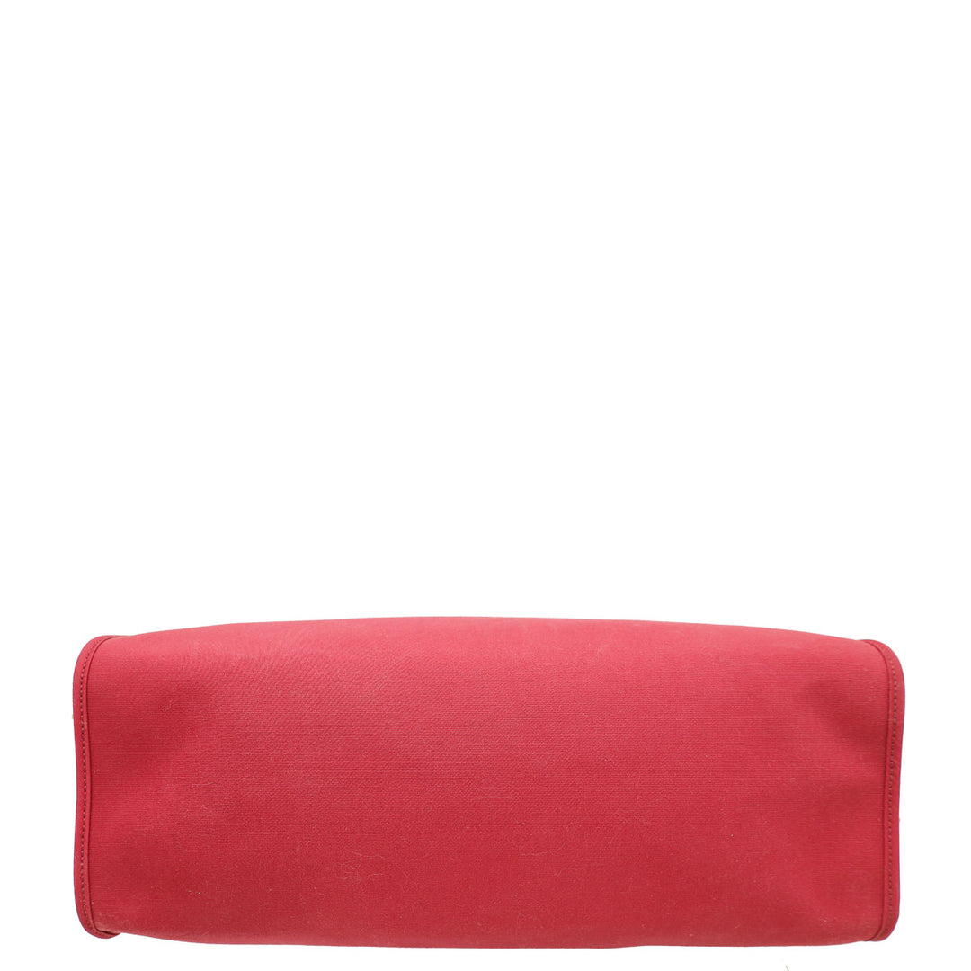 Hermes Vache Hunter Toile Sellier Herbag GM Bag