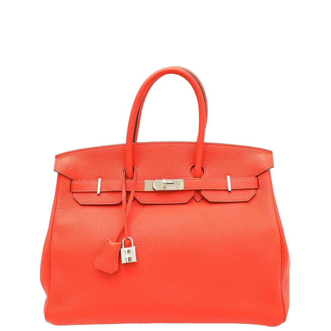Hermes Capucine Retourne Birkin 35 Bag