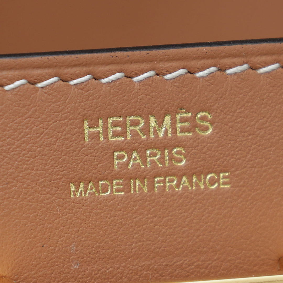 Top quality Hermes Gold Elan Pocket 24 Medium Belt