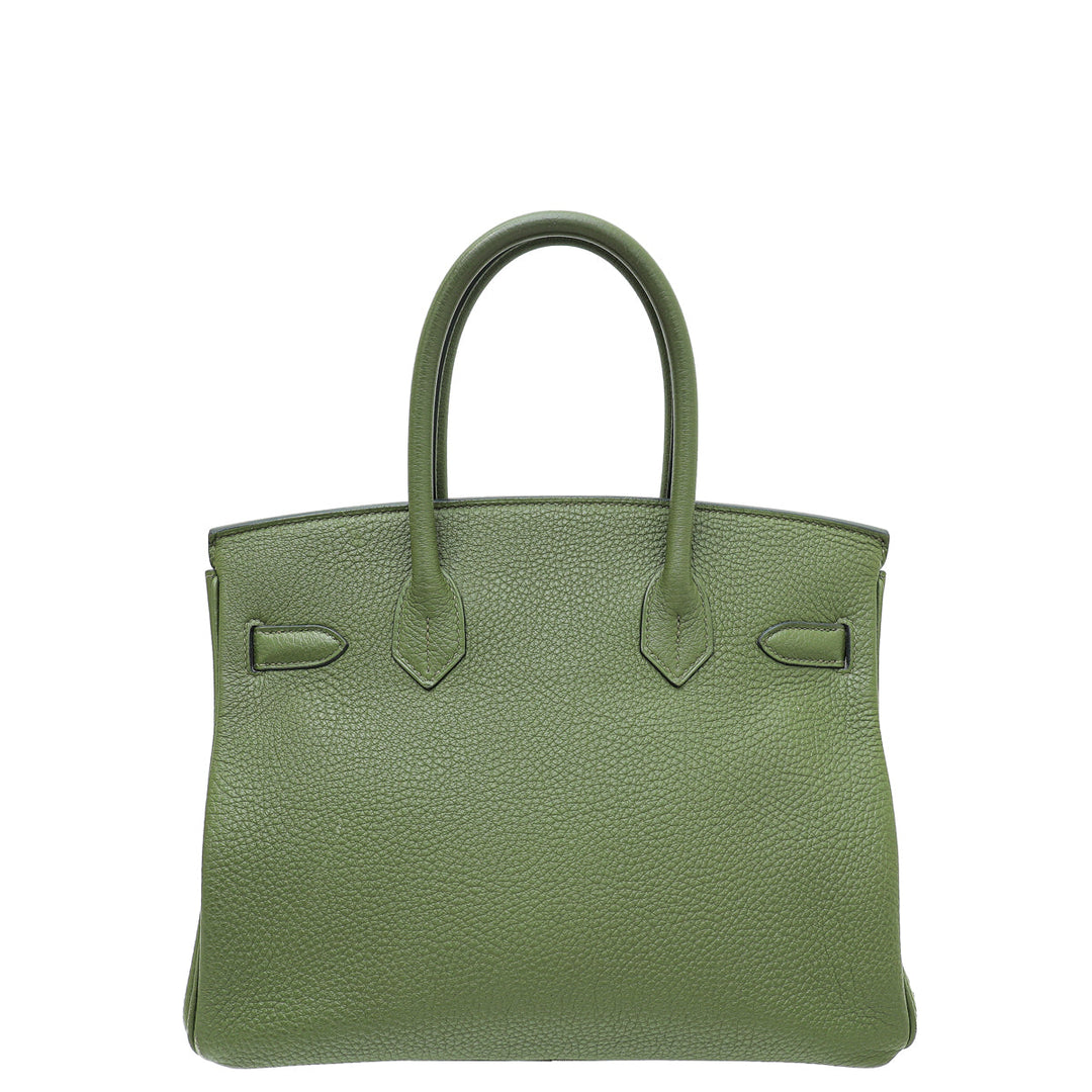 Hermes Vert Olive Birkin 30 Bag