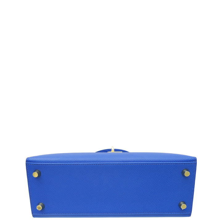 Hermes Bleu Royal Sellier Kelly 25 Bag