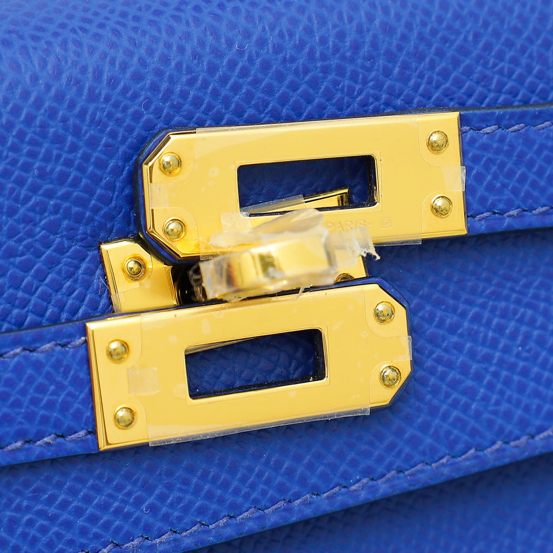 Hermes Bleu Royal Sellier Kelly 25 Bag