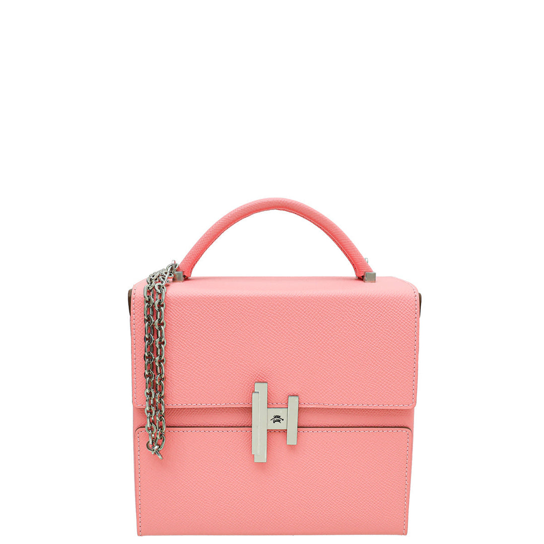 Hermes Rose Confetti Cinhetic Boxy Top Handle Bag
