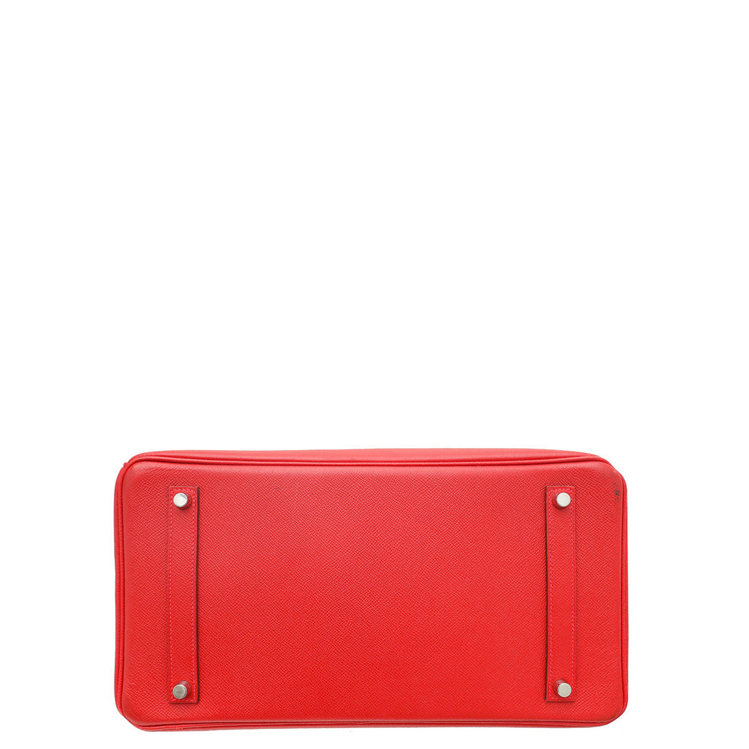 Hermes Geranium Retourne Birkin 35 Bag