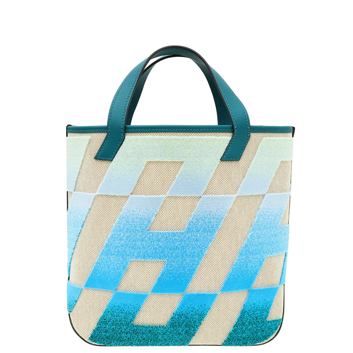 Top quality Hermes Multicolor Cabas H En Biais 27 Toile Tufte Bag