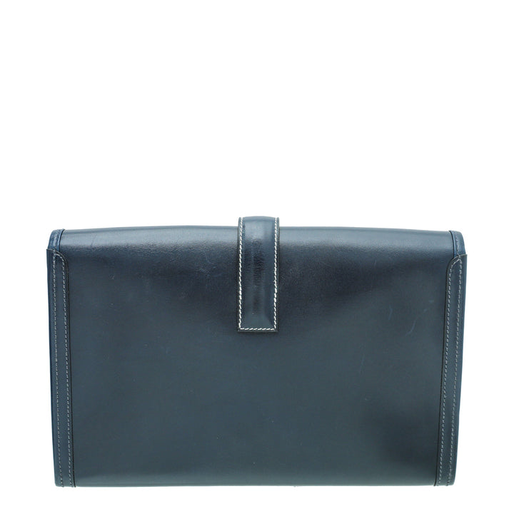 Top quality Hermes Navy Blue Jige Elan 29 Box Clutch