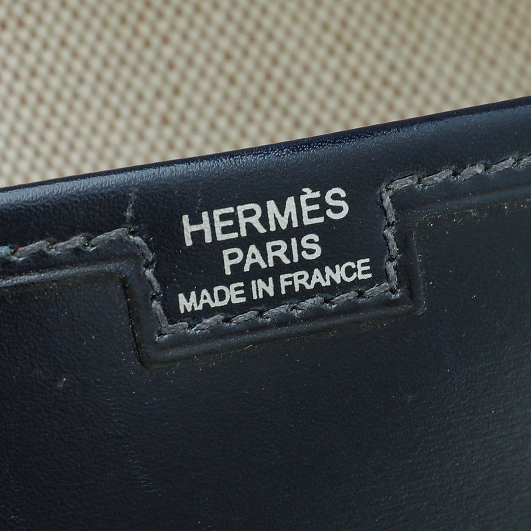 Top quality Hermes Navy Blue Jige Elan 29 Box Clutch