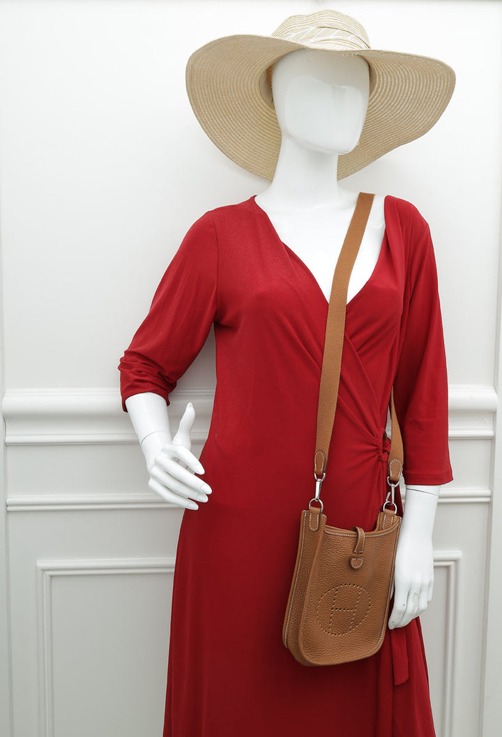Top quality Hermes Gold Evelyne TPM Bag
