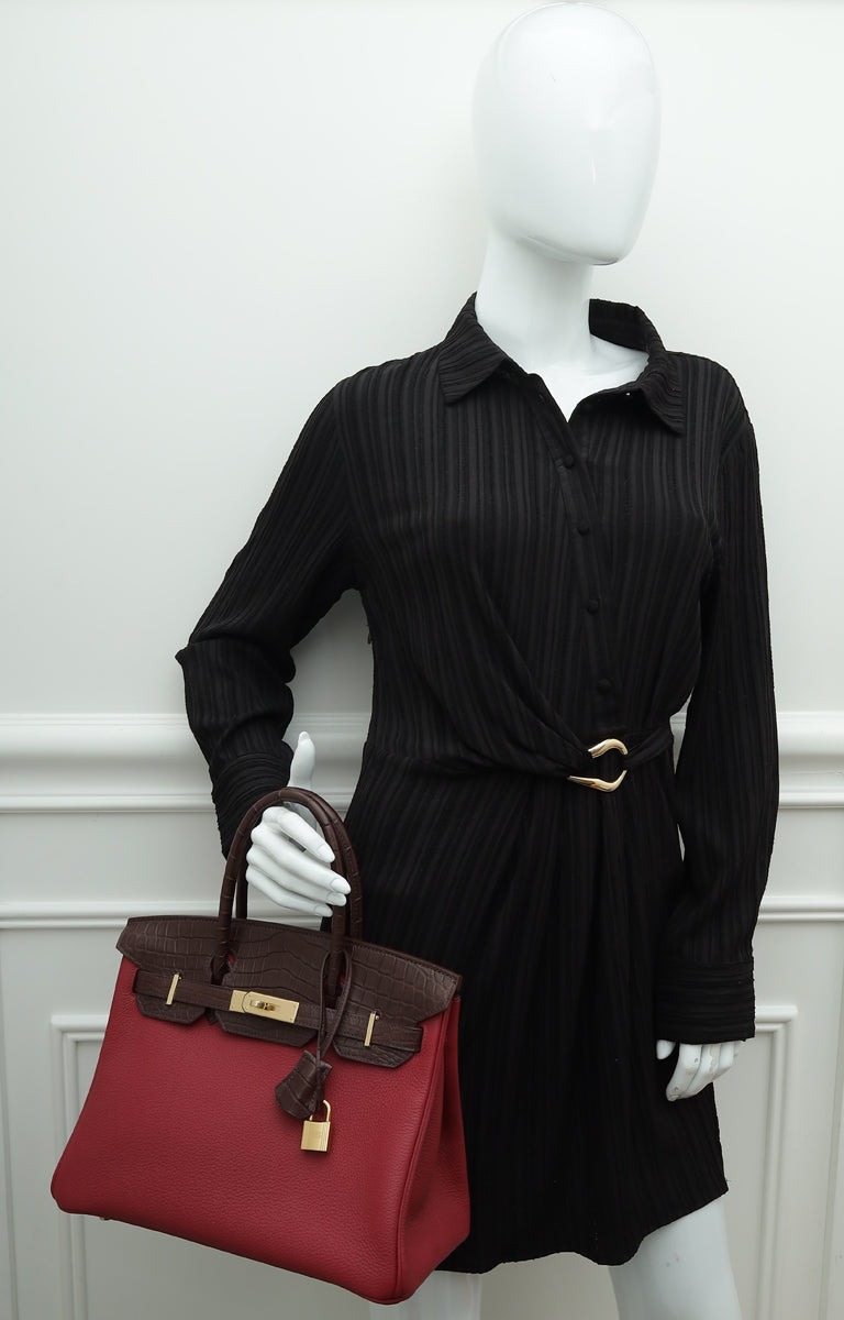 Top quality Hermes Bicolor Retourne Birkin Touch 30 Bag