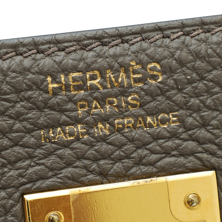 Hermes Etoupe Retourne Kelly 35 Bag