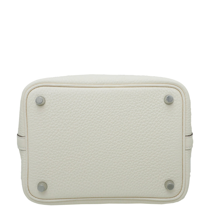 Hermes Bicolor Touch Ostrich Handle Picotin Lock 18 Bag