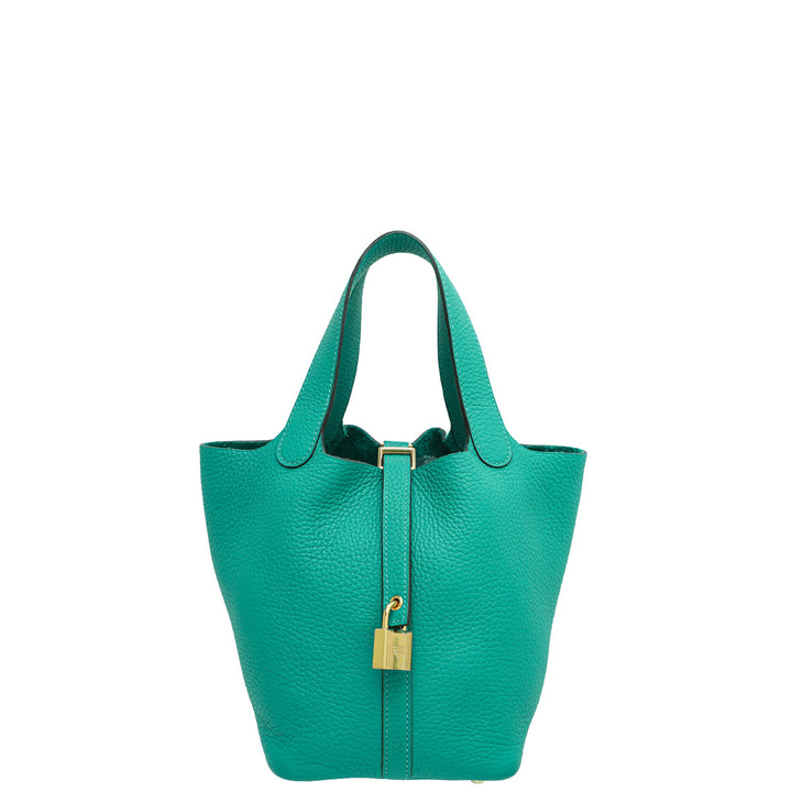 Top quality Hermes Vert Verone Picotin Lock 18 Bag