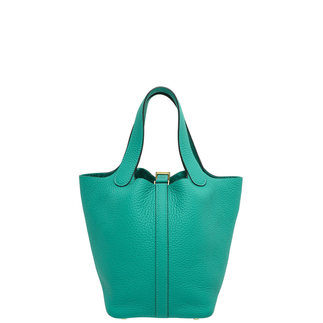 Top quality Hermes Vert Verone Picotin Lock 18 Bag