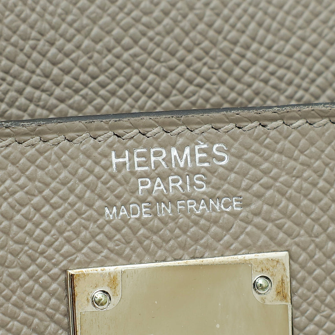 Top quality Hermes Etoupe Sellier Kelly 32 Bag