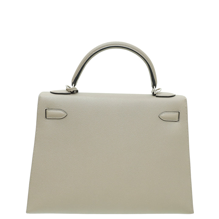 Top quality Hermes Etoupe Sellier Kelly 32 Bag