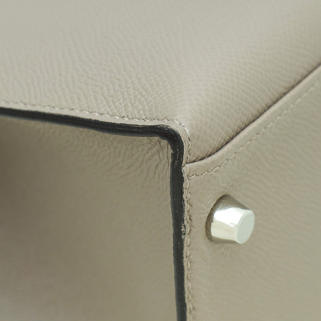 Top quality Hermes Etoupe Sellier Kelly 32 Bag