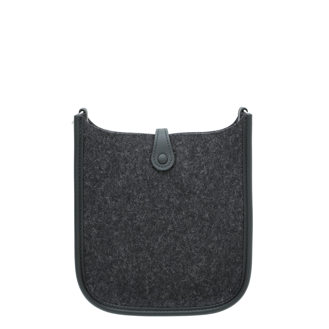 Top quality Hermes Noir Evelyne Amazone 16 TPM Wool Swift Bag
