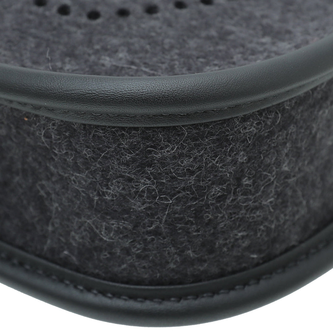 Top quality Hermes Noir Evelyne Amazone 16 TPM Wool Swift Bag