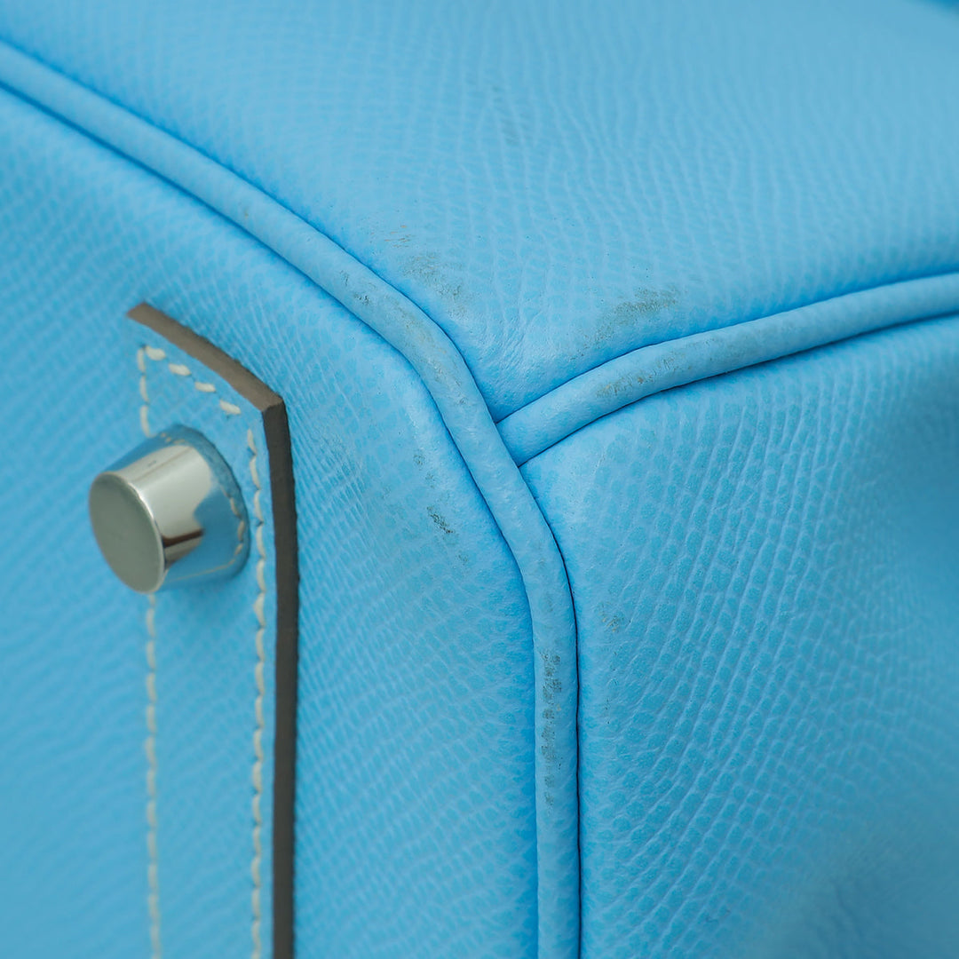 Hermes Bleu Paradise Birkin 30 Verso Bag