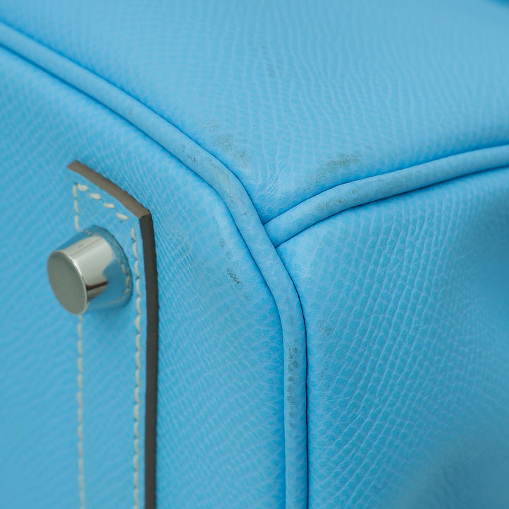 Hermes Bleu Paradise Birkin 30 Verso Bag