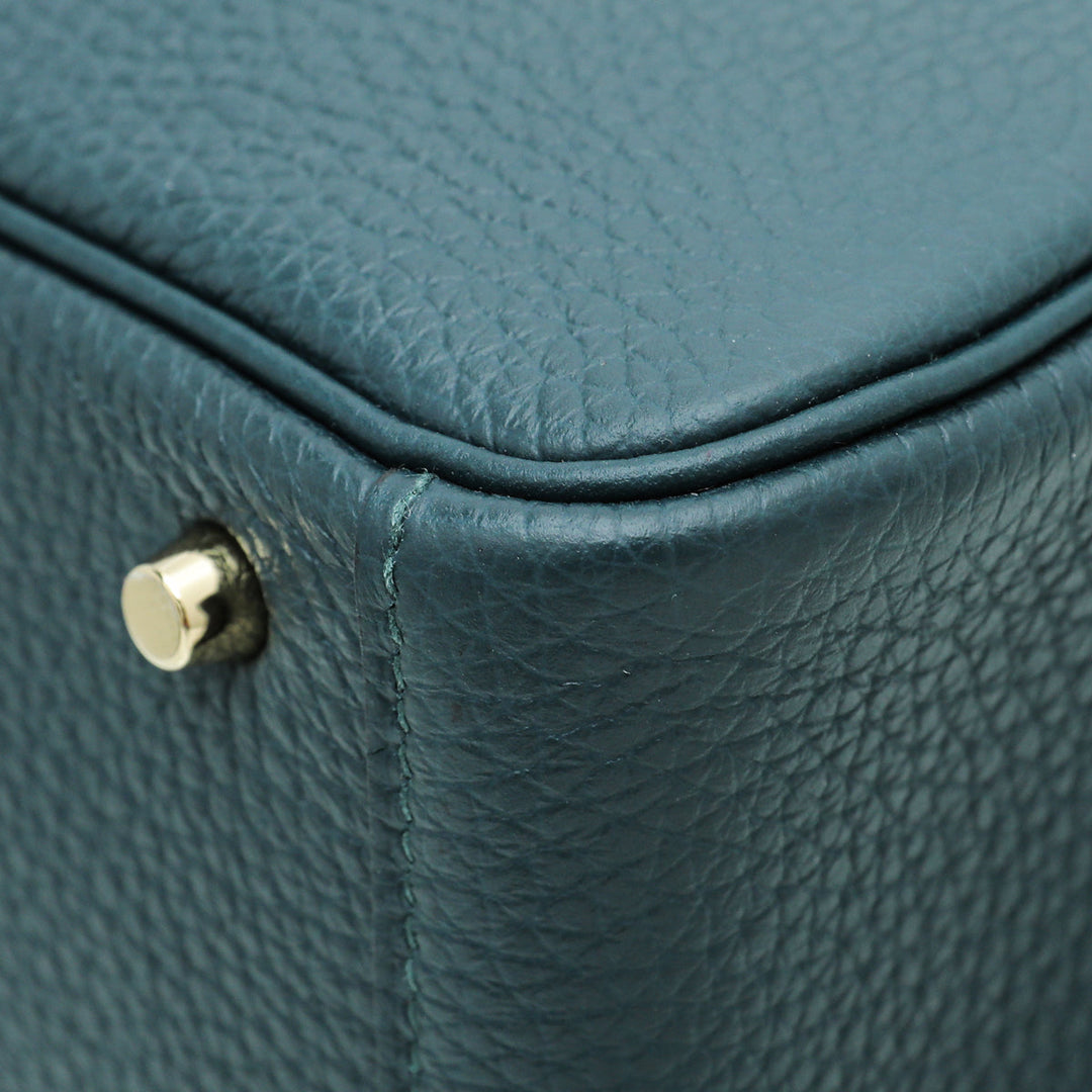 Top quality Hermes Vert Cypres Mini Lindy Bag