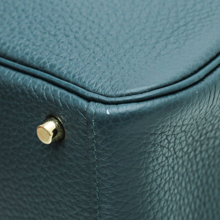 Top quality Hermes Vert Cypres Mini Lindy Bag