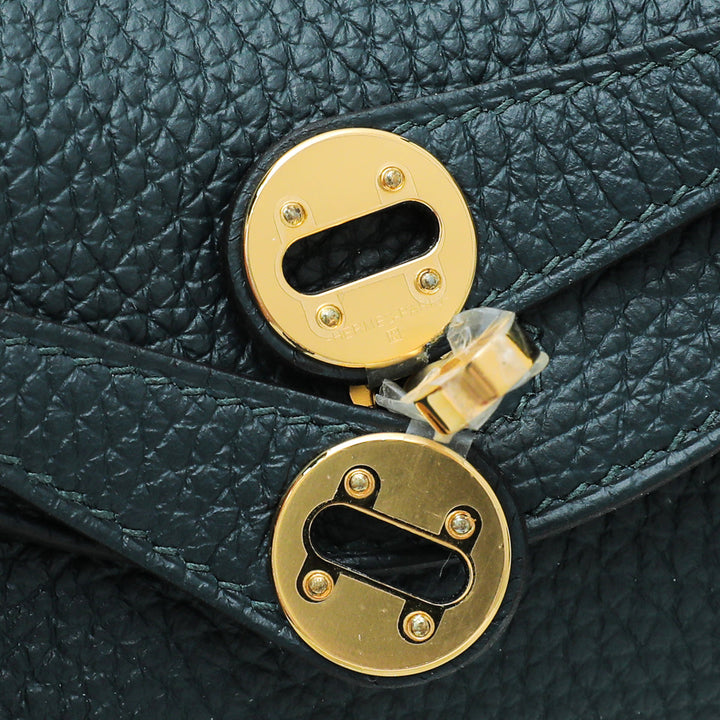 Top quality Hermes Vert Cypres Mini Lindy Bag